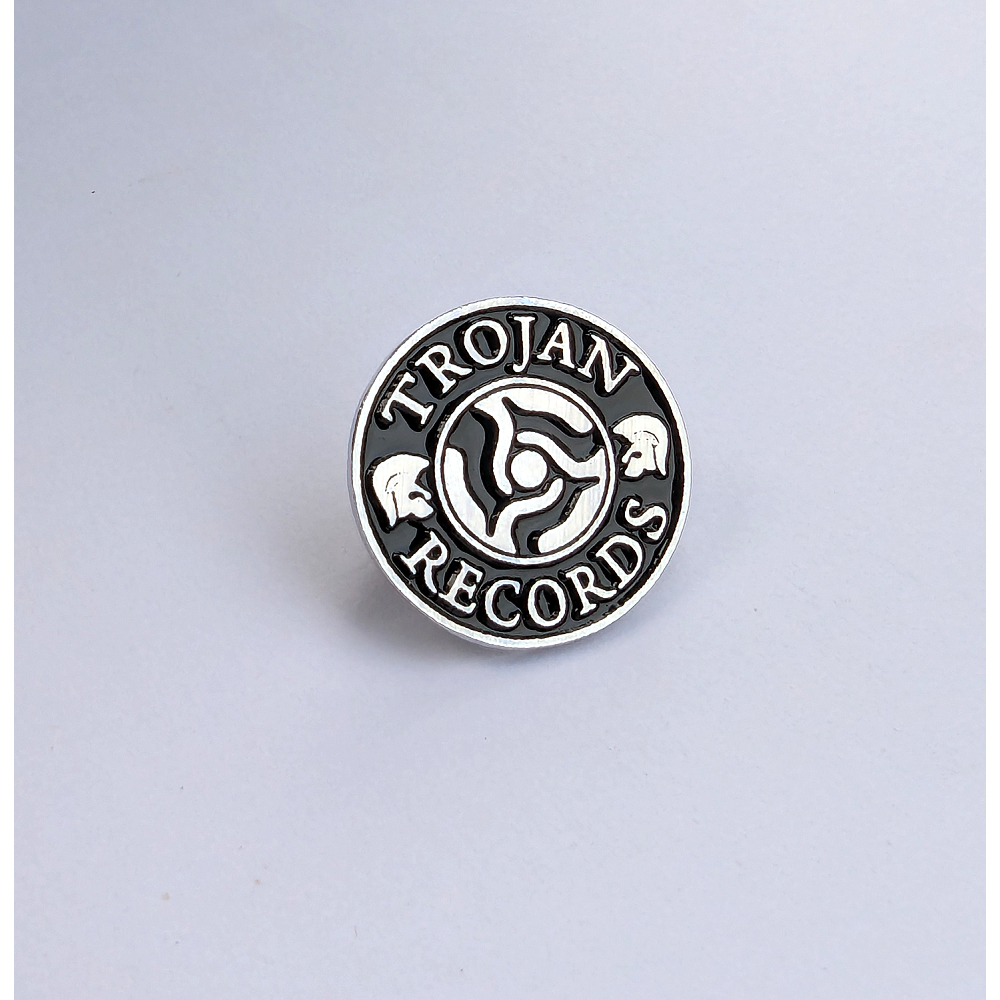Enamel Pin Silver Trojan Reggae Northern Soul Music Style Culture