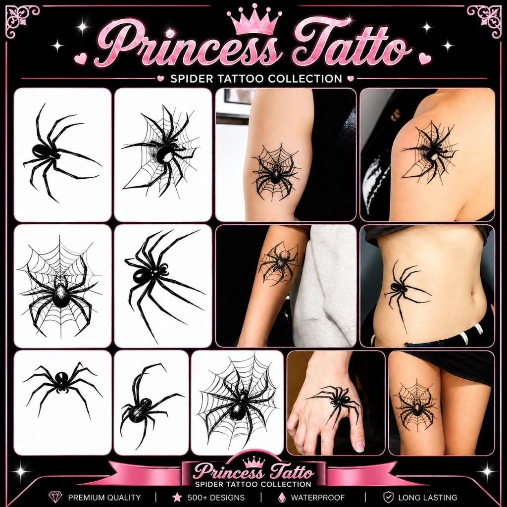 TATTO | Tatto semi permanent [ Spider ] Fruit ink tatto | Tatto tahan air