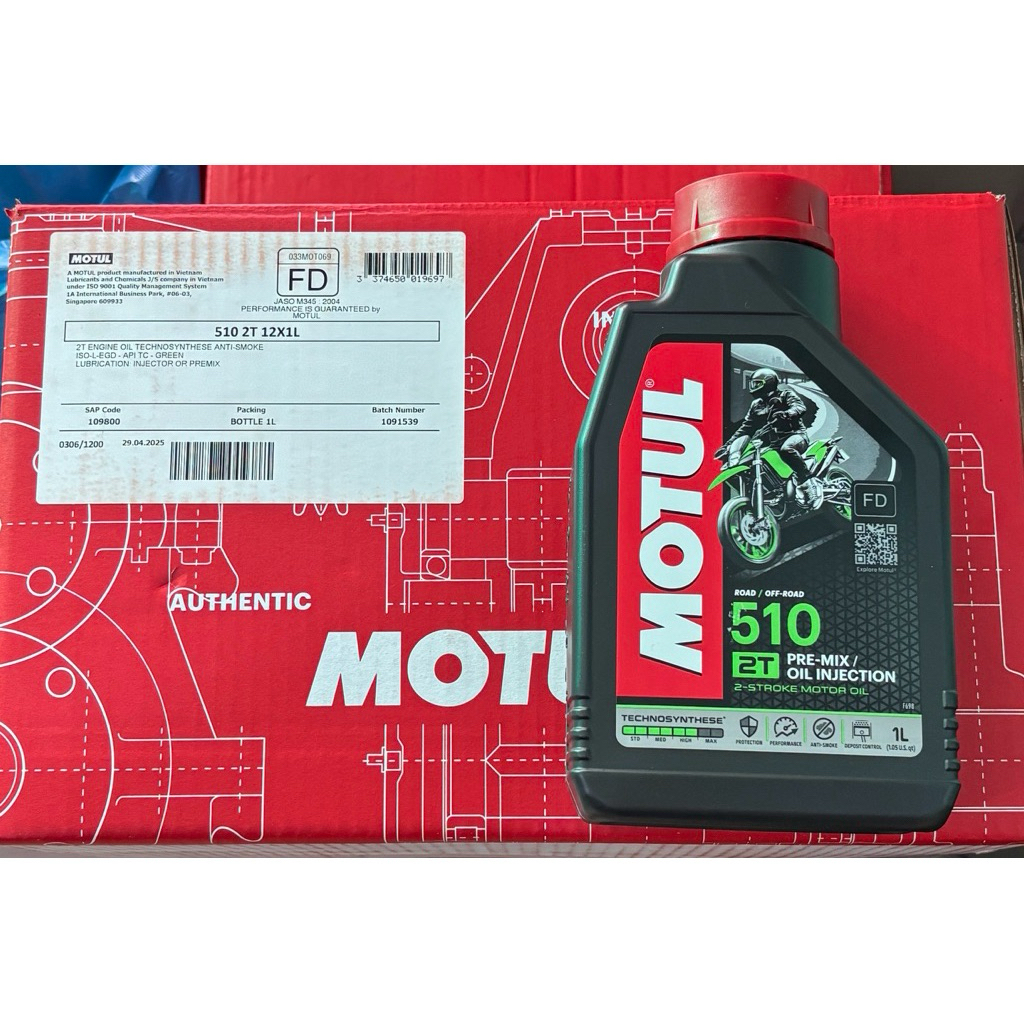 OLI MOTUL 510 2T 1 DUS ISI 12