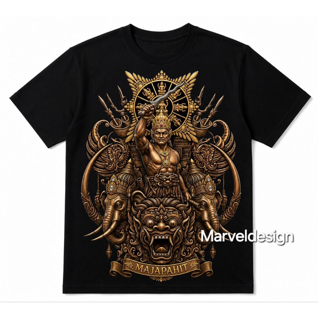 KAOS MAJAPAHIT GAJAH MADA ,KAOS PRIA, COTTON COMBED 24S