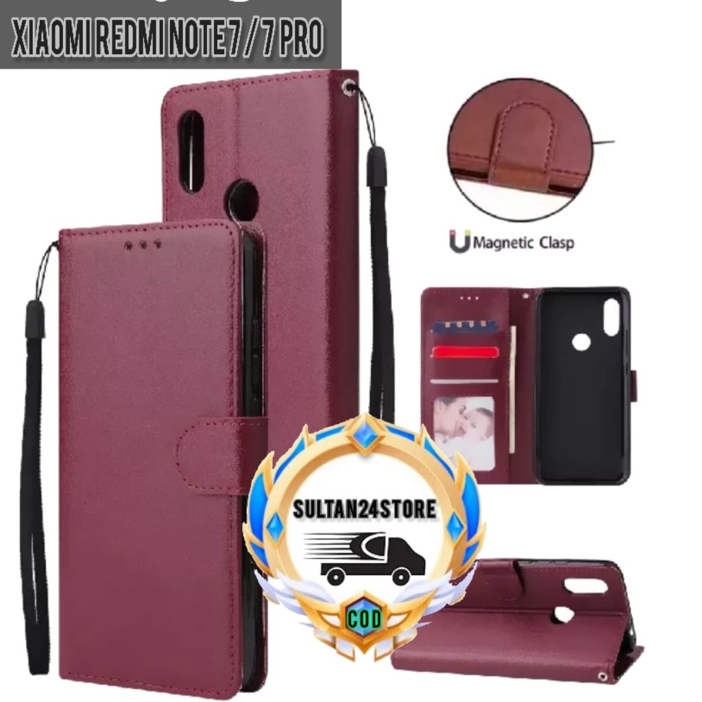Case Dompet Case Leather Flip XIAOMI REDMI NOTE 7 / NOTE 7 PRO