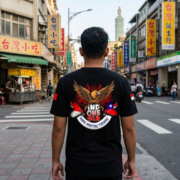 Kaos Anak Rantau Taiwan Bahan Katun Combed 24s Baju Dewasa Standar Distro #2