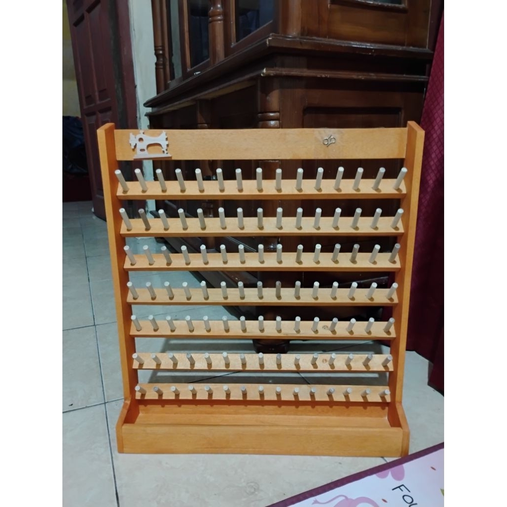 Rak benang jahit Kap 105 pcs /Rak serbaguna kayu