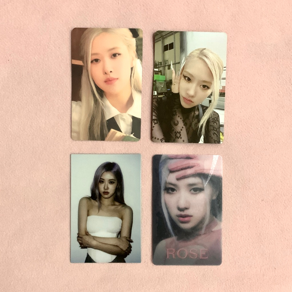[OFFICIAL] ROSE BLACK PINK PHOTOCARD BORN ALBUM BOX SET GRAY VER VERSION DIGIPACK VERS VERSIONS POCA