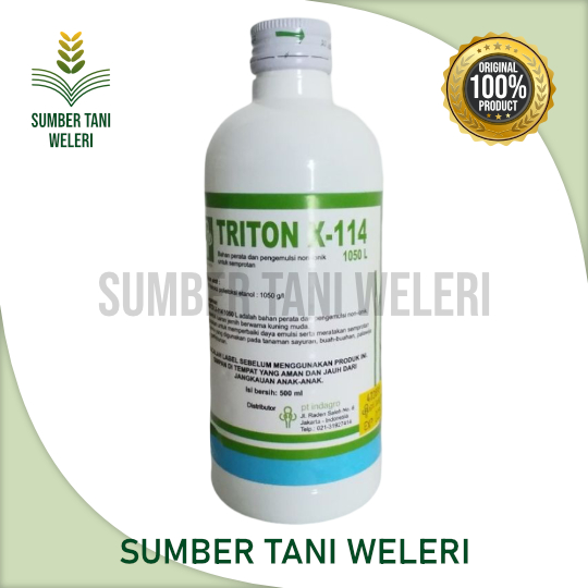 PEREKAT TRITON X-114 105 L - PERATA & PENGEMULSI - 500 ML - PT INDAGRO