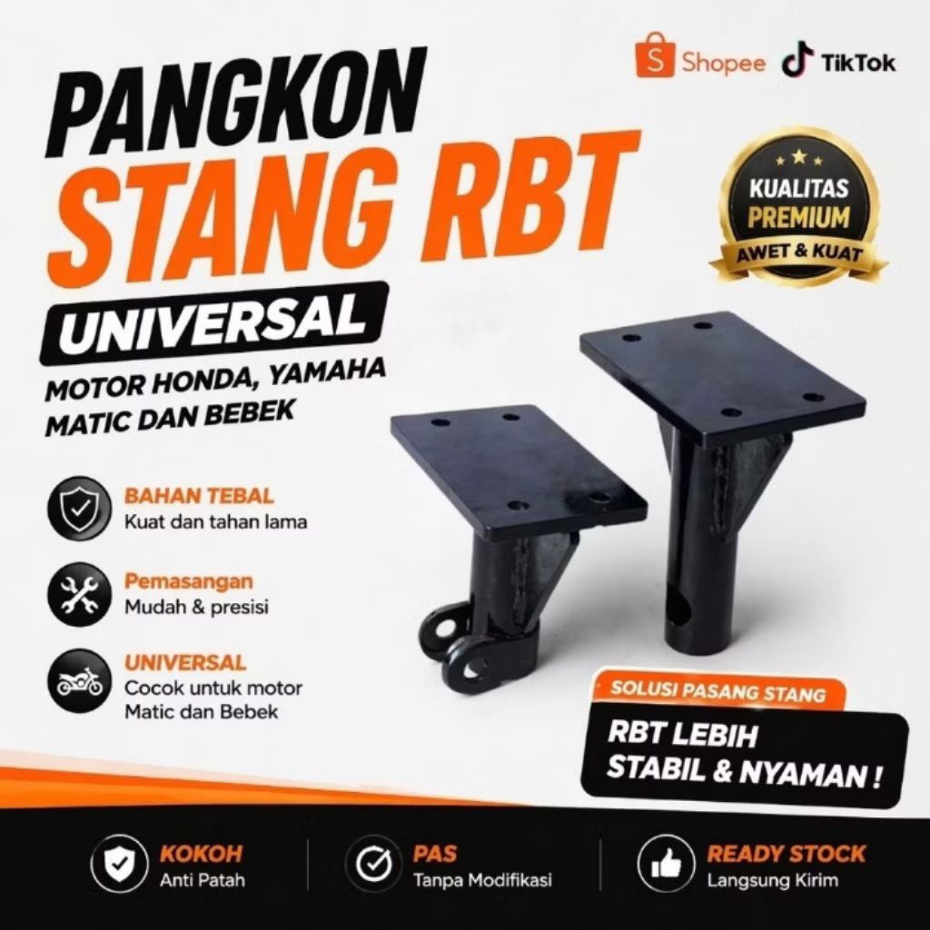 Adaptor Stang Dudukan Stang RBT Trail GTX Universall Bebek Matic Trail