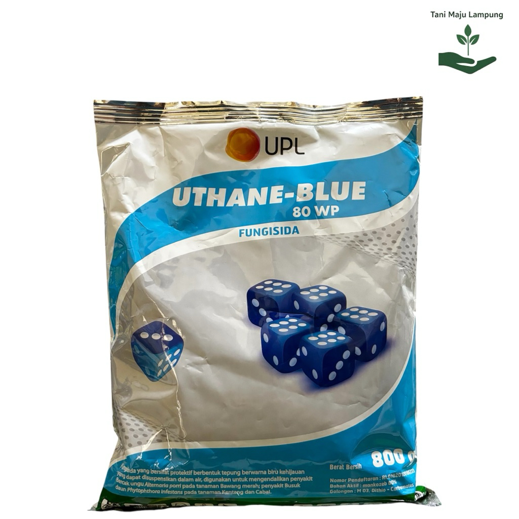 Fungisida UTHANE BLUE 80 Wp Kemasan 800 Gram - Fungisida Pembasmi Jamur Uthane Blue