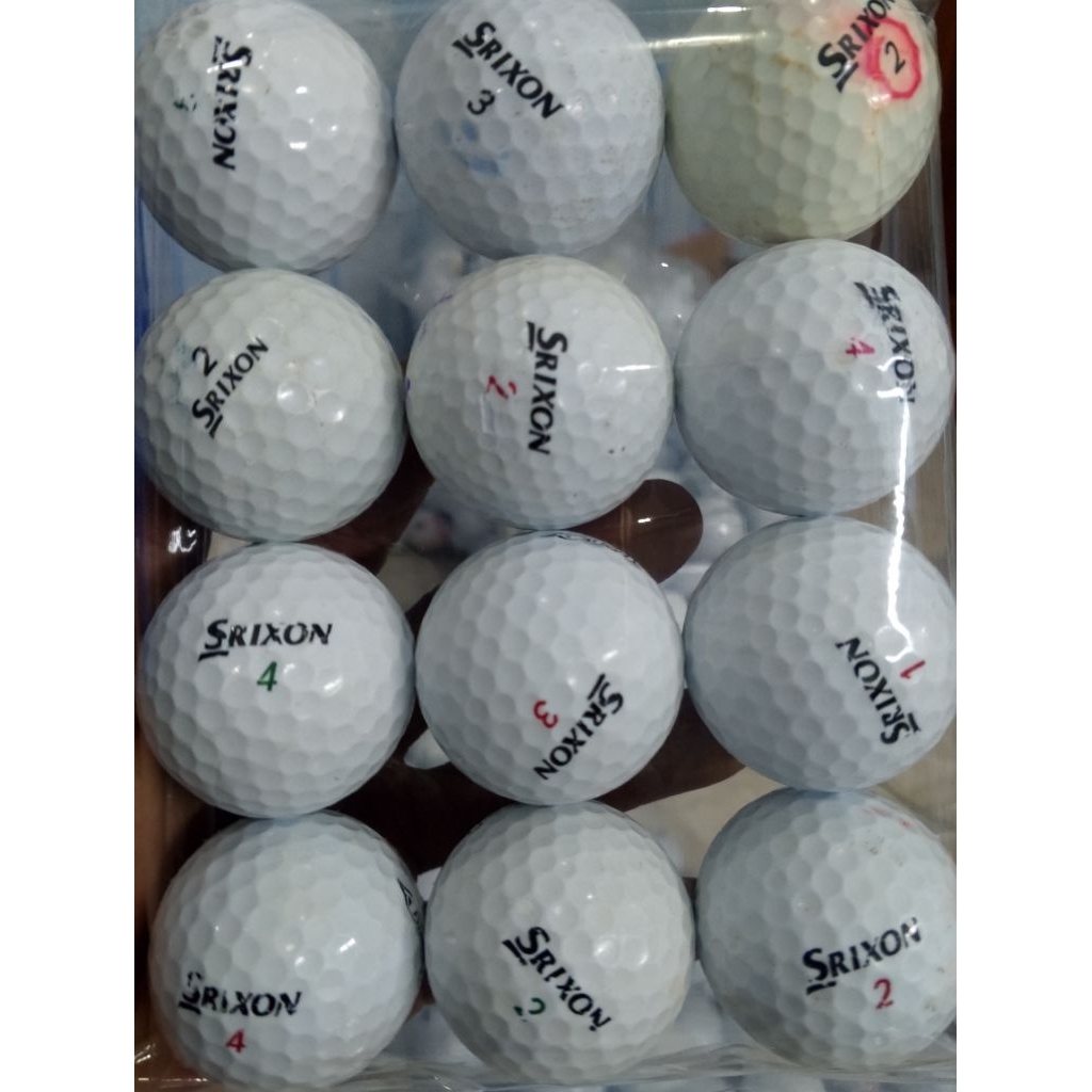 Bola Golf Bekas Buat latihan Pemula Grade C Isi 12