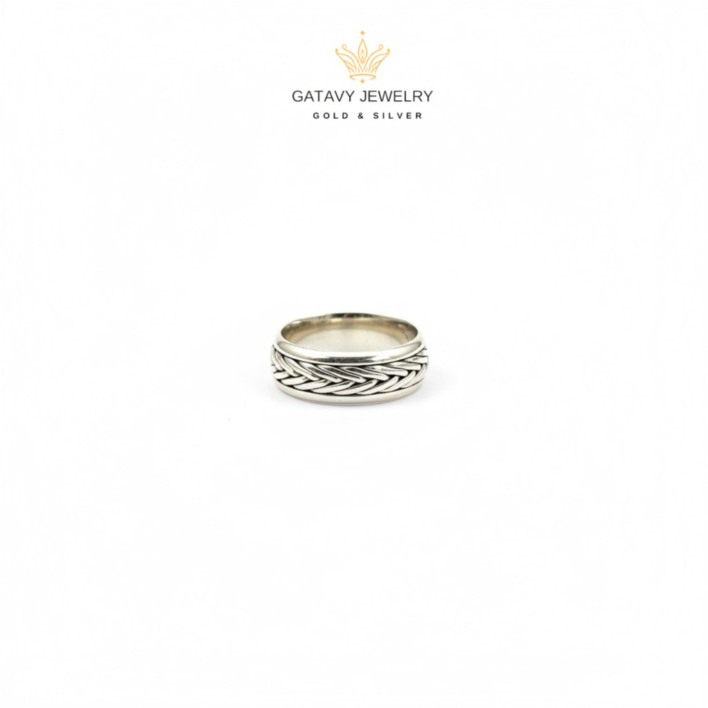 Cincin Bali Perak Asli 925 Motif Anyaman