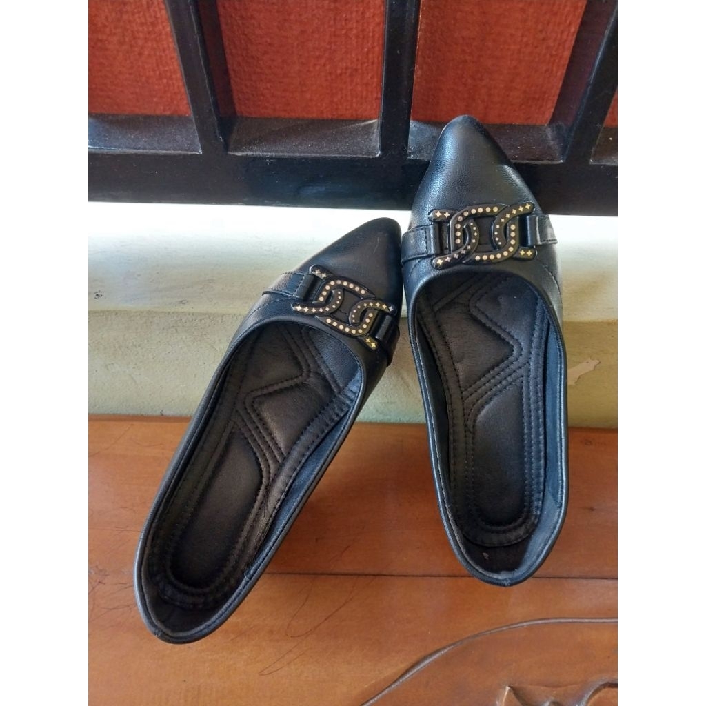 Sepatu Wedges Wanita Gio Saverino Hak 5-6cm - Sepatu Kerja Wedges Hak Wanita PRELOVED