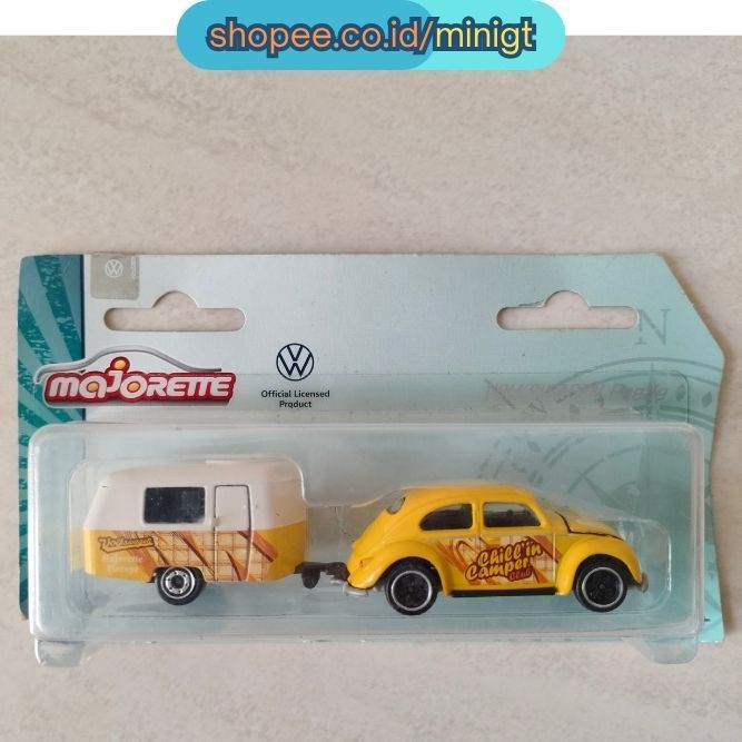 Majorette VW Beetle Cillin Camper / Gandeng / Kuning