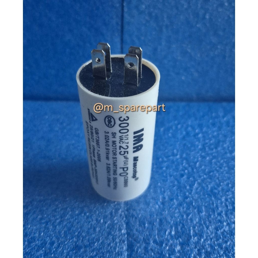 Kapasitor starting kulkas CBB60 25uf 32uf 300VAC berkualitas