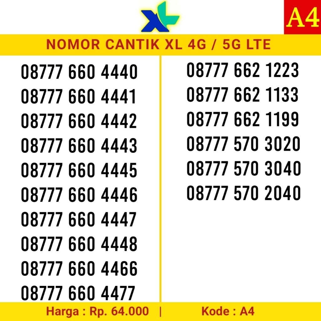 Nomor Cantik XL MURAH 0877 0878 0819 0818 0817 8888 9999