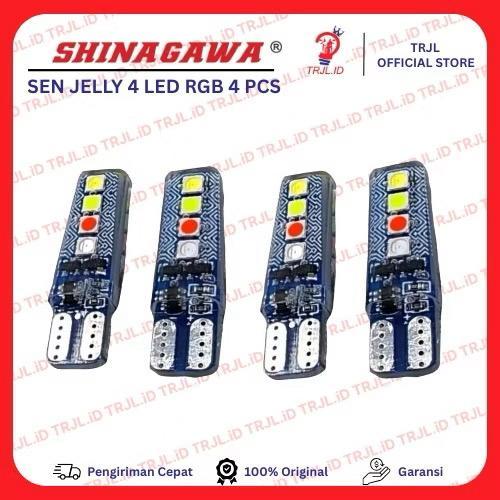 [ GSC MOTOR SPAREPARTS ] PROMO COD LAMPU SEIN LED RUNNING RGB NEW OLD 4 warna PELANGI UNIVERSAL SEMU
