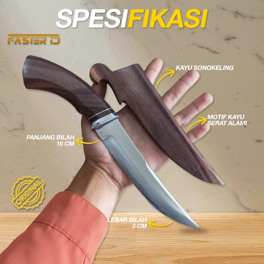 Pisau Chef | Pisau Seset HSS | Pisau Daging Baja Tajam