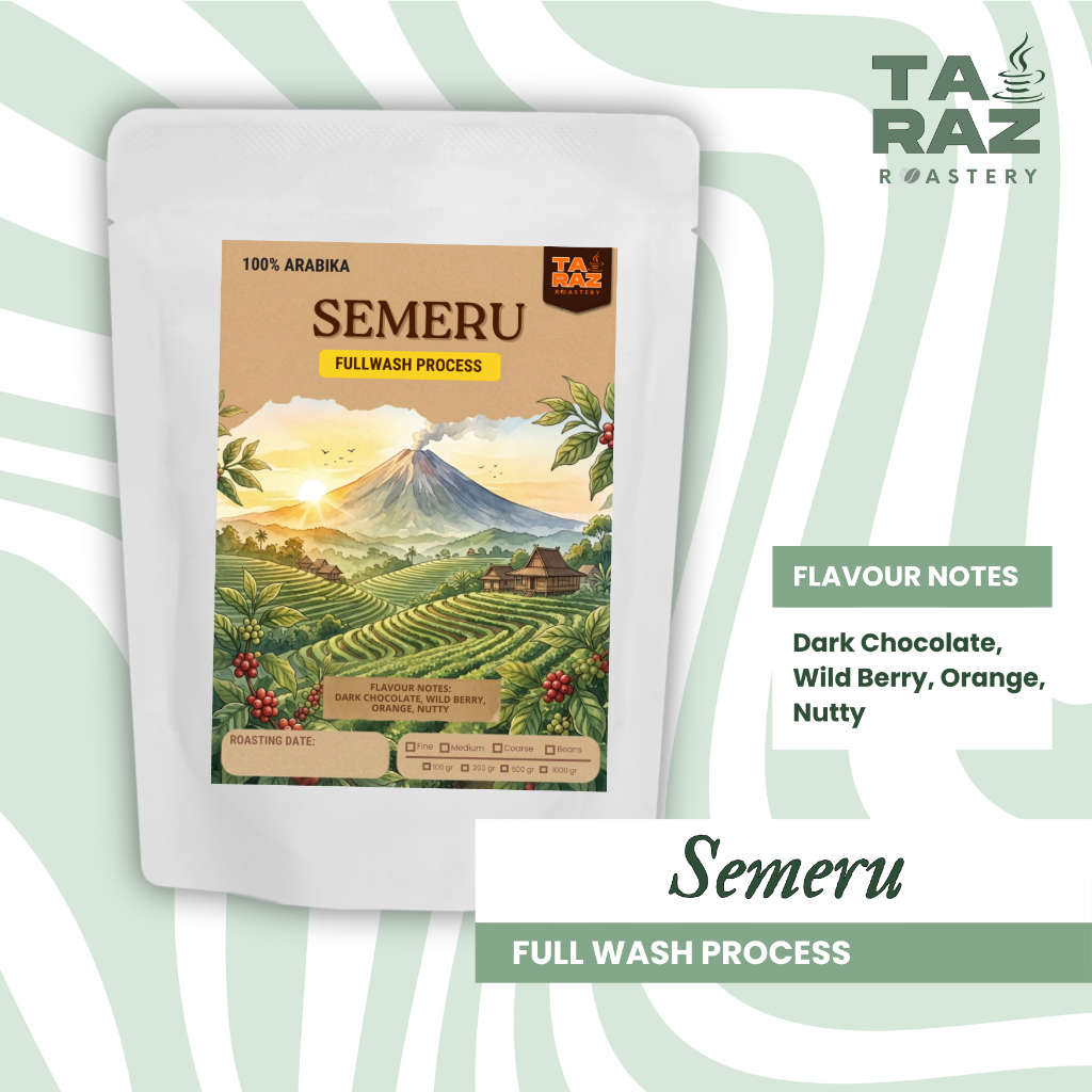 Taraz Roastery Biji Kopi Arabika Semeru Fullwash - Sweet Berry & Citrus Single Origin