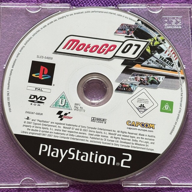 kaset ps2 ori pal motogp 07