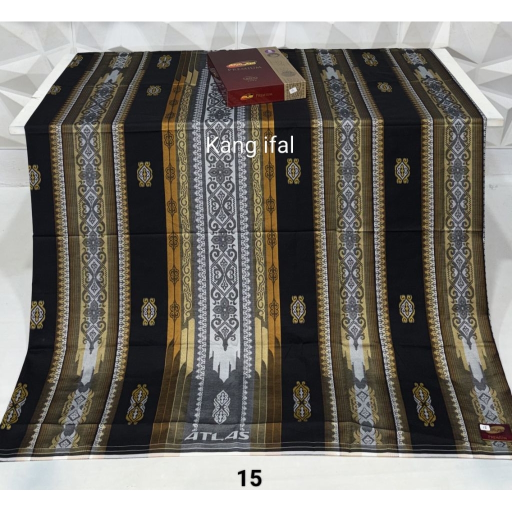 SARUNG ATLAS JAGUAR PREMIUM 790 GOLD (Full Songket)