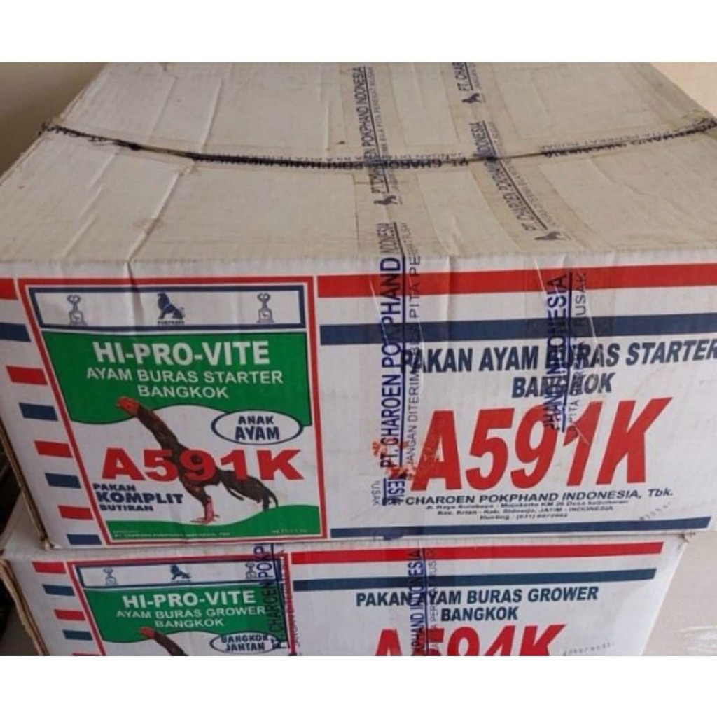 Pakan Ayan Hi-Pro-Vite 591 K 1 dus, isi 20 bungkus atau 20 kg