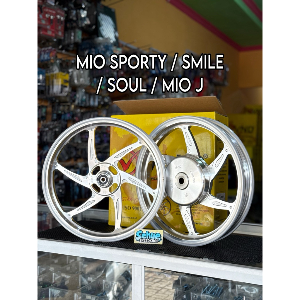 Velg vnd sixstar v2 chrome MIO SPORTY SMILE SOUL MIO J NOUVO DLL