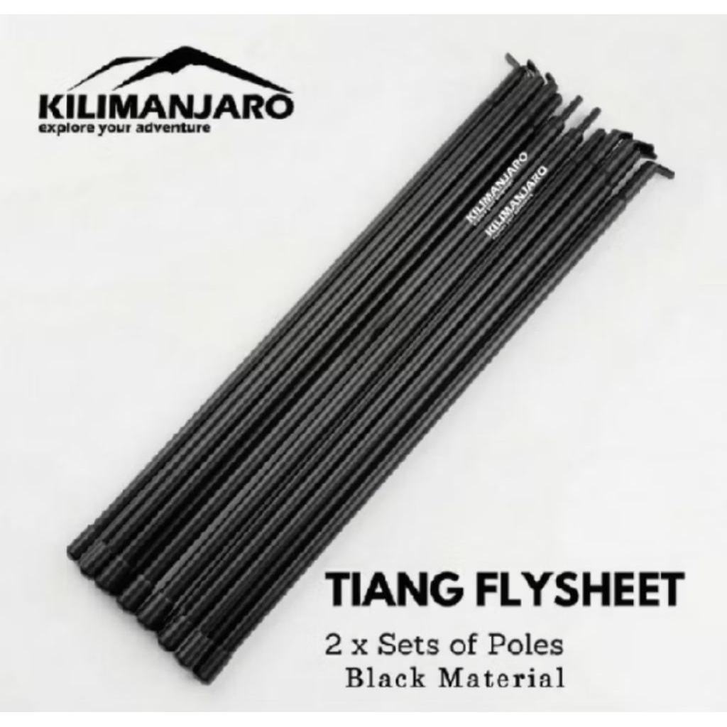 Tiang Flysheet 2 x 200 CM - Pole Flysheet - Awning Flysheet