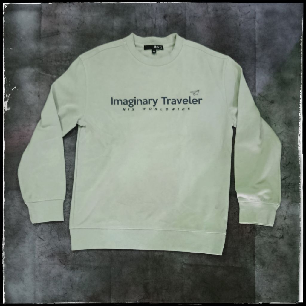 NIX Sweater crewneck unisex katun fleece lembut size M