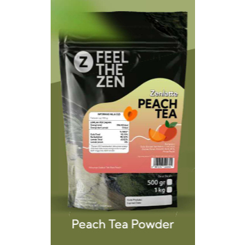 Zenlatte Peach Tea - Bag 1kg | Peach Tea Powder | Bubuk Peach Tea