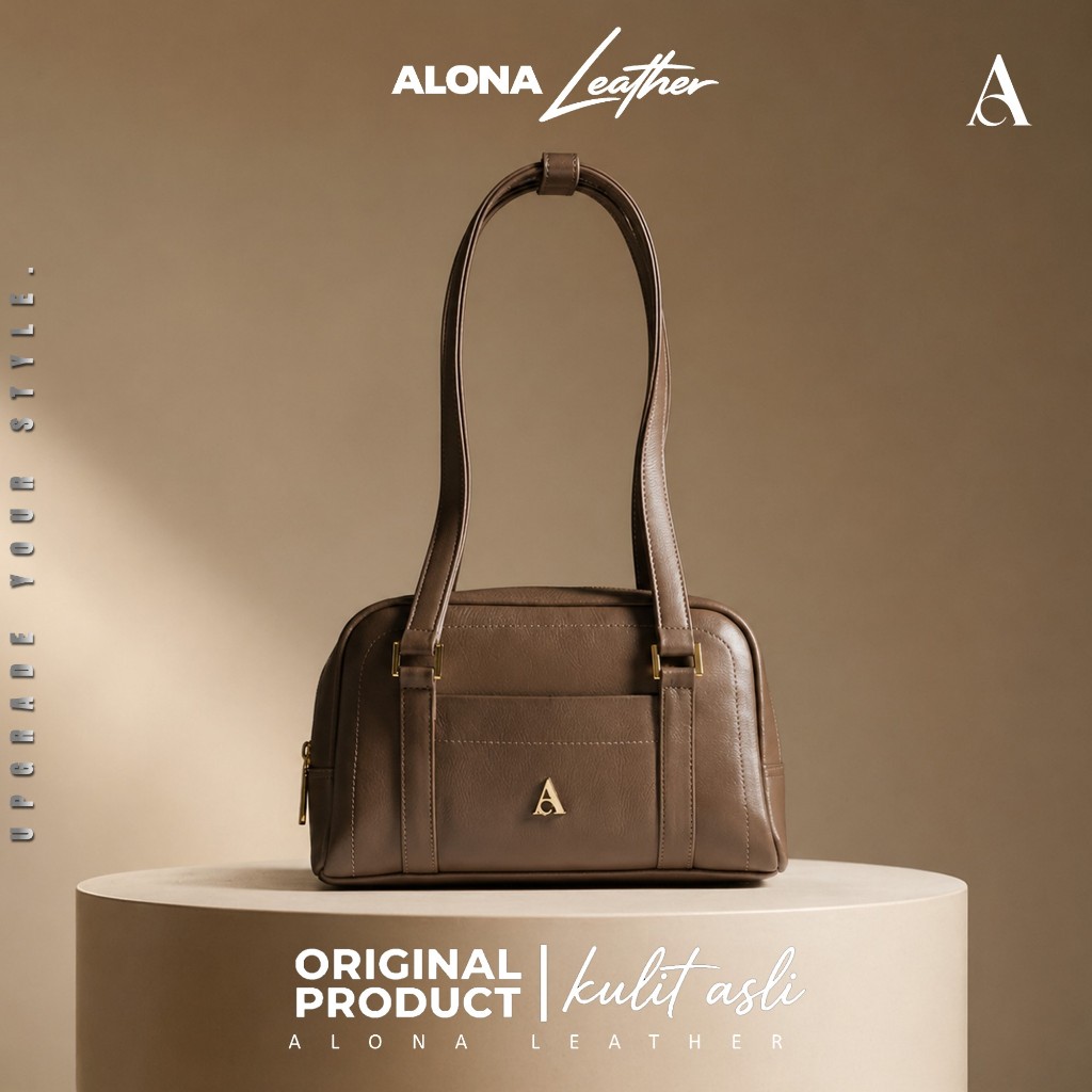 Alona Leather Sora Shoulder Bag Wanita Kulit Sapi Asli Tas Bahu Wanita 100% Ori Premium Leather Bag