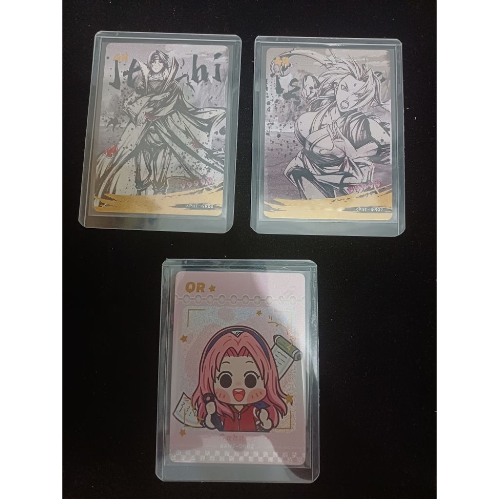 Kartu Koleksi Naruto Card Master Hit GR QR Itachi Tsunade Sakura