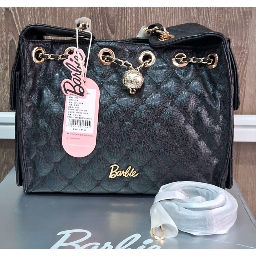tas serut cendol barbie warna hitam