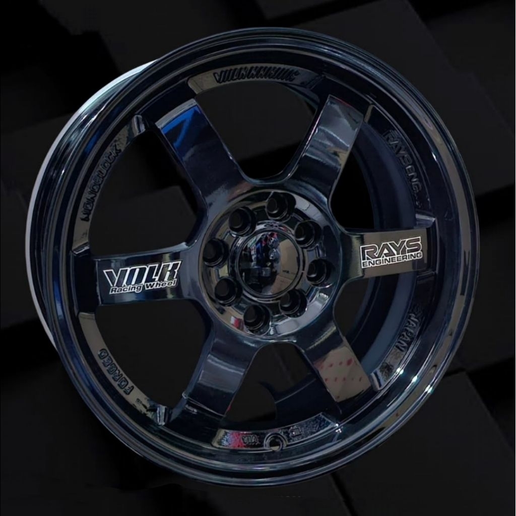 velg VOLKRAYS TE37 ring 16 lebar 7 et 40 velg mobil r16 Avanza Xenia Livina Wuling binguo kijang Bri