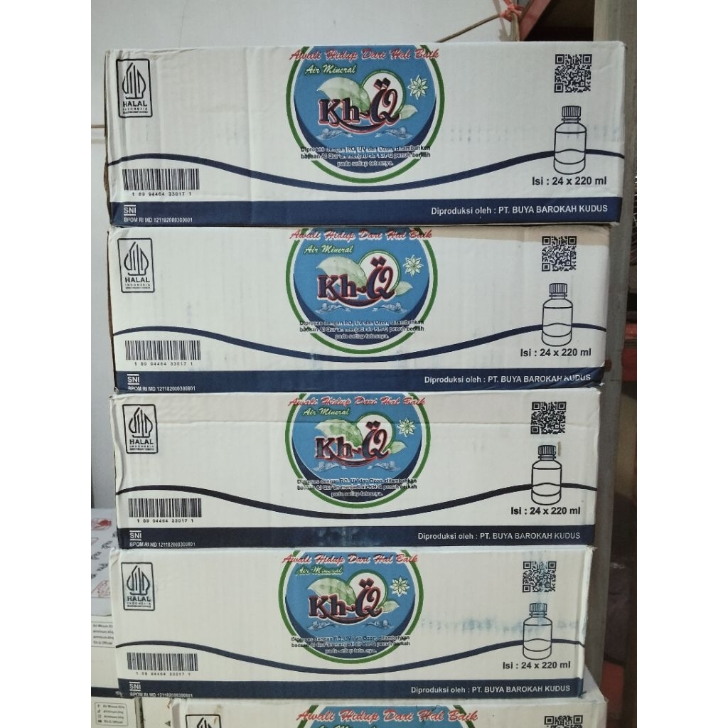 air Mineral KH-Q 220 ml ( varian botol )