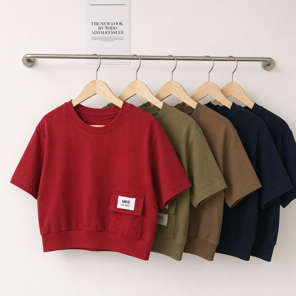 Laila Crop Top / Atasan Wanita Crop Brand HJ Bkk