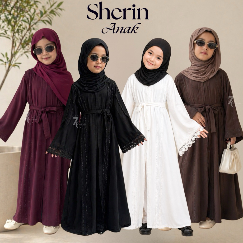 ABAYA KIDS ELEGANT { SHERIN KIDS }by zainab collection