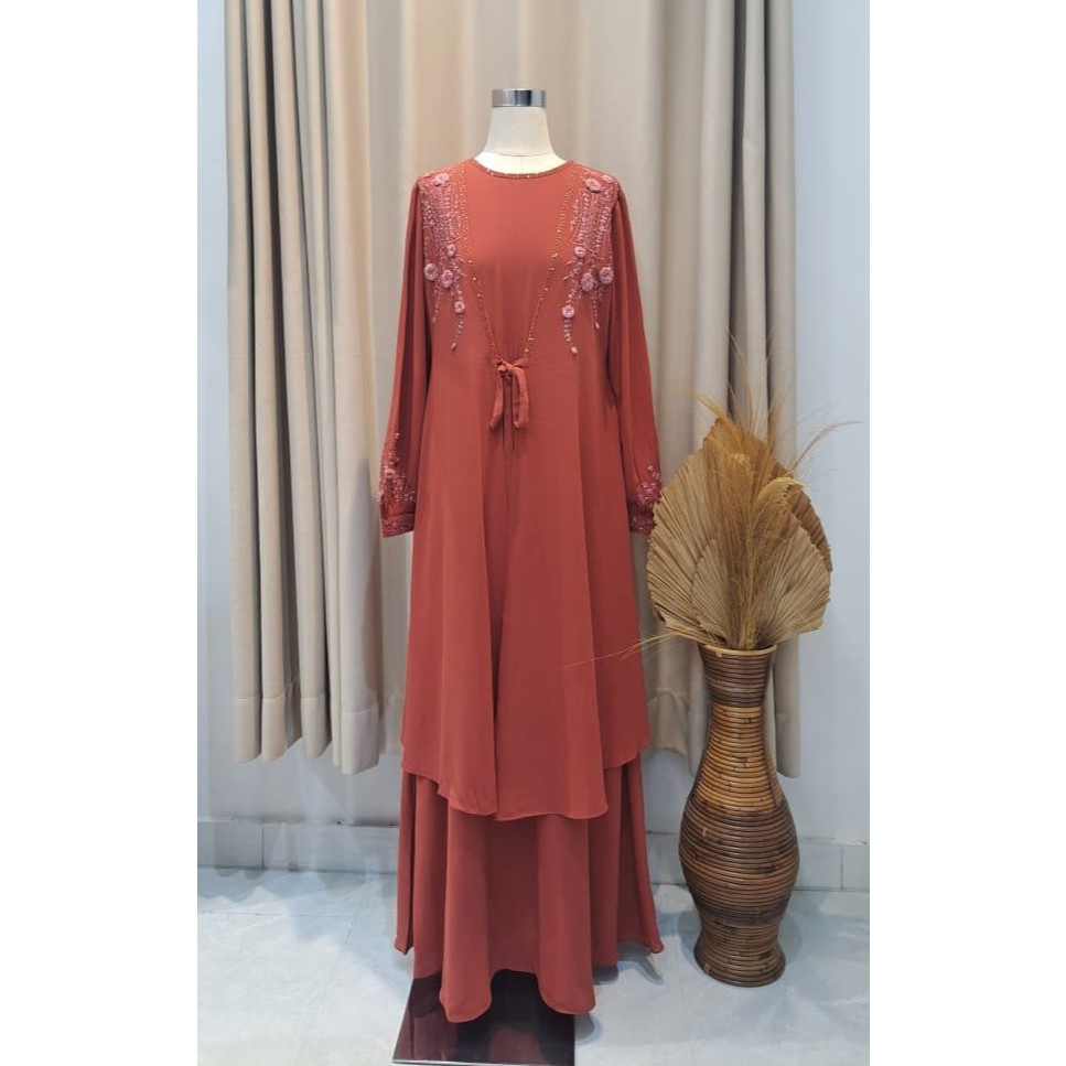 SORINA DRESS Vol.2 Gamis D-415 Nesty Collection - Gamis Muslimah Wudhu Friendly, Dress Muslimah, Dre