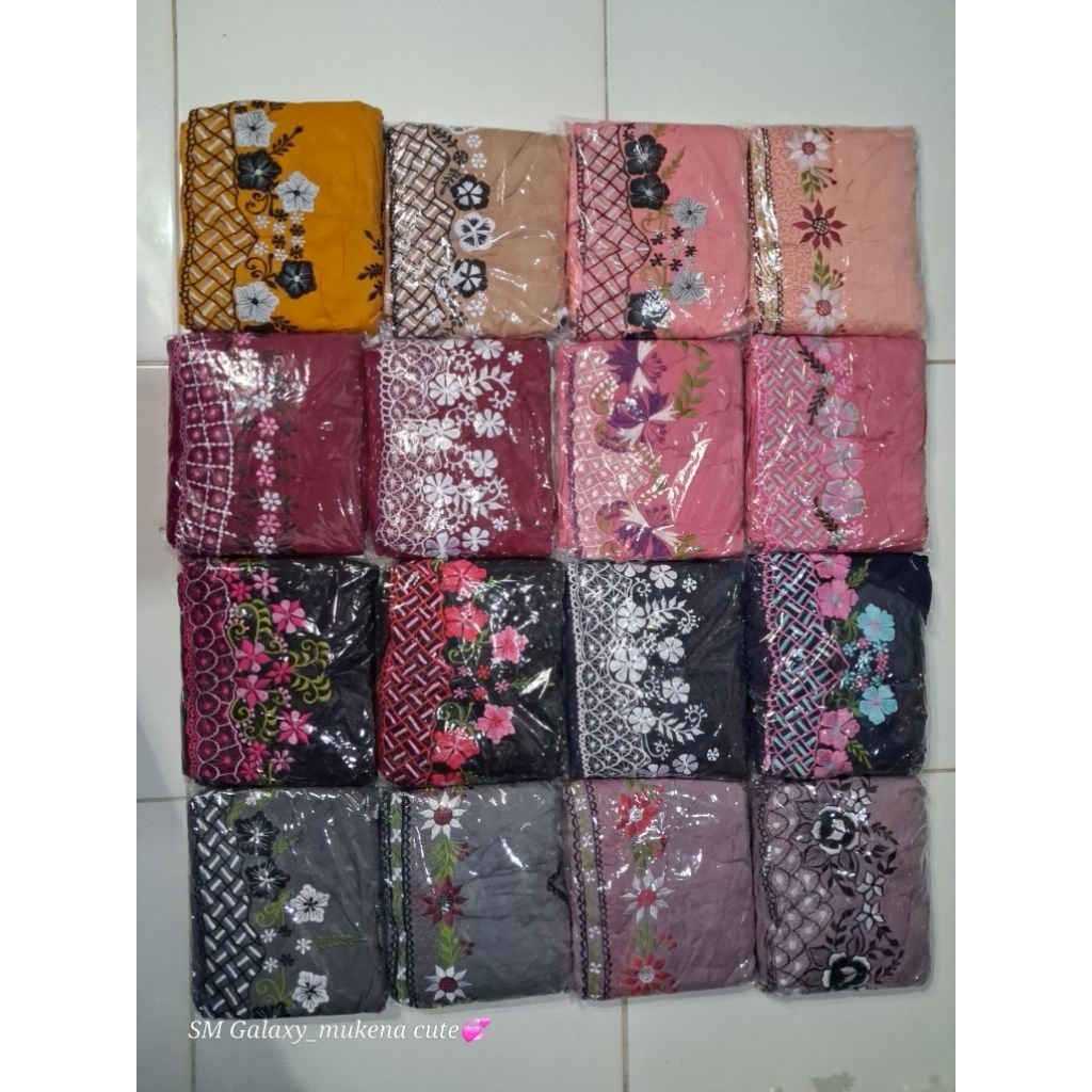 mukena RAYON DAHI TEGAK minang  DEWASA bordir terusan lajuran termurah bisa COD