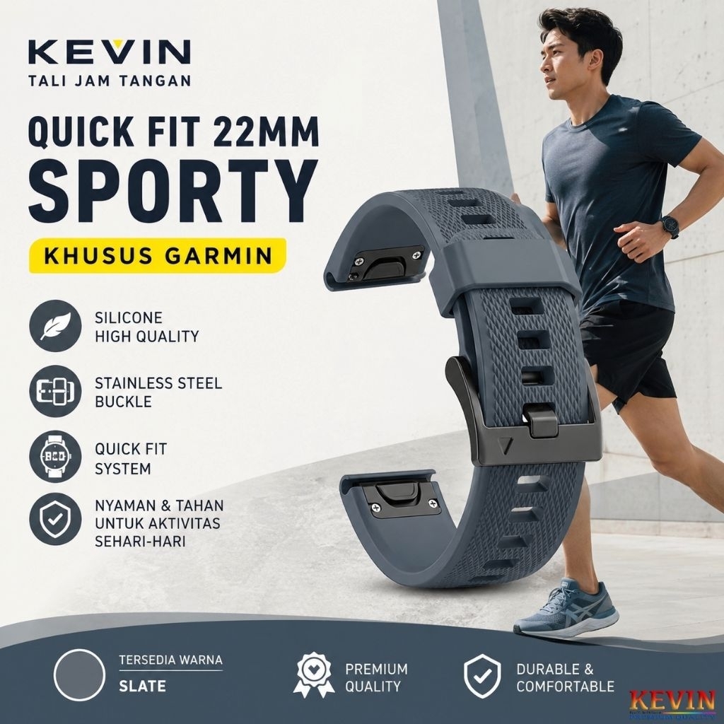 Strap Garmin Forerunner 970 965 955 945 - Tali Jam Quick Fit 22mm MF5