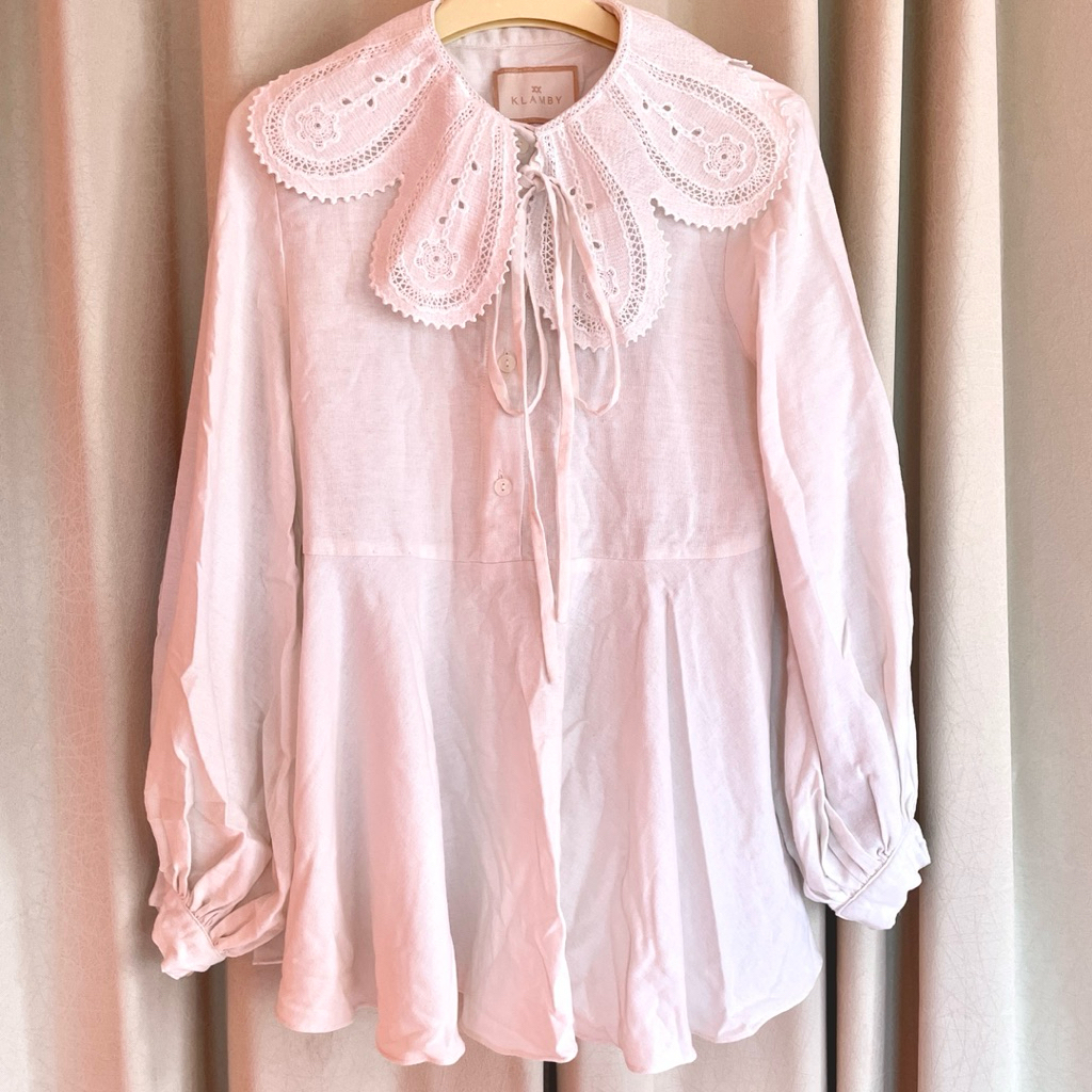 wearing klamby blouse preloved