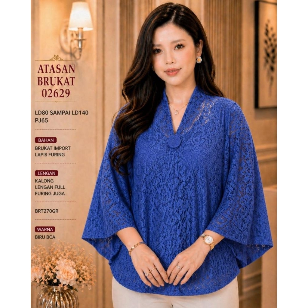 atasan brukat kebaya 02629 LD 80-140