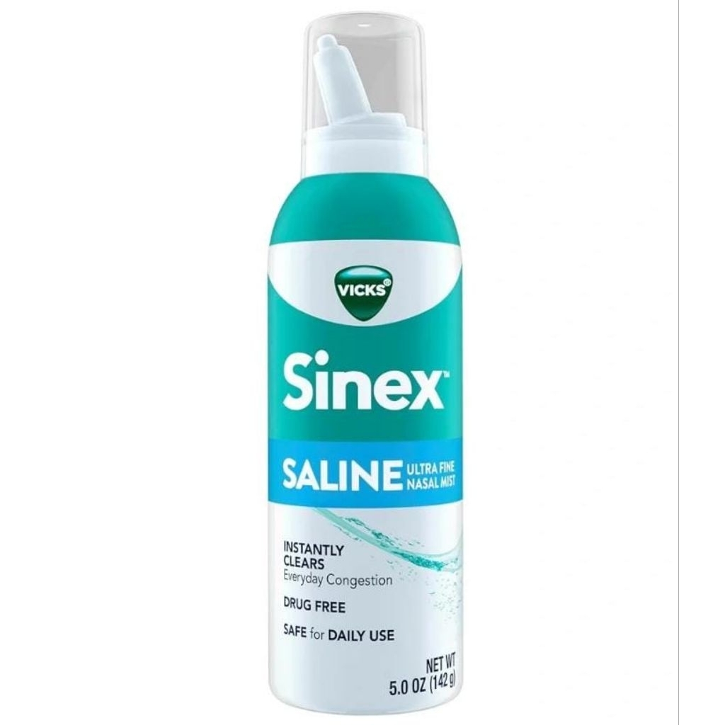 vicks Sinex Saline Extra Strength Nasal Spray Free Nasal Decongestant for Sinus Relief