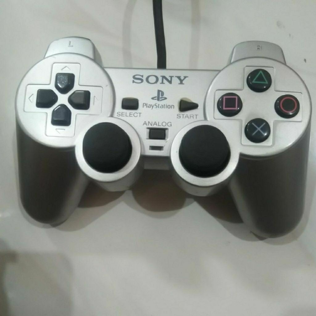 STIK PS2 ORIGINAL MESIN JOYSTIK PS2 ORI MESIN OM SECOND PRELOVED BEKAS NORMAL BISA PS1 PS2 PS3 PC
