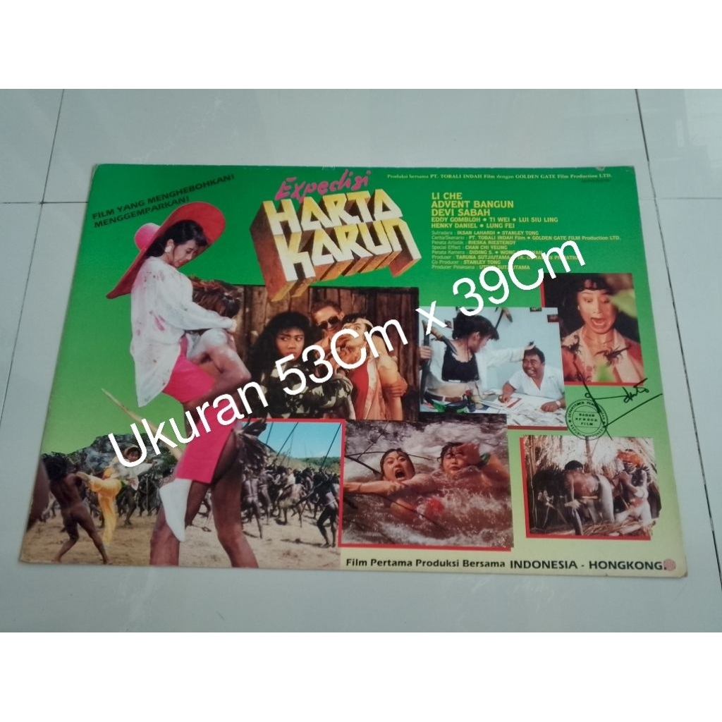 Poster Bioskop Lobby Card Bioskop Poster Bioskop Film Ekspedisi Harta Karun Original