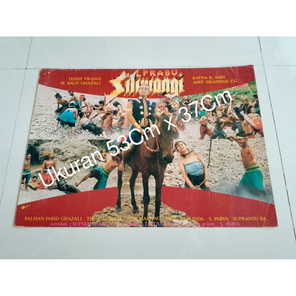 Poster Bioskop Lobby Card Bioskop Poster Bioskop Film Indonesia Prabu Siliwangi Origina