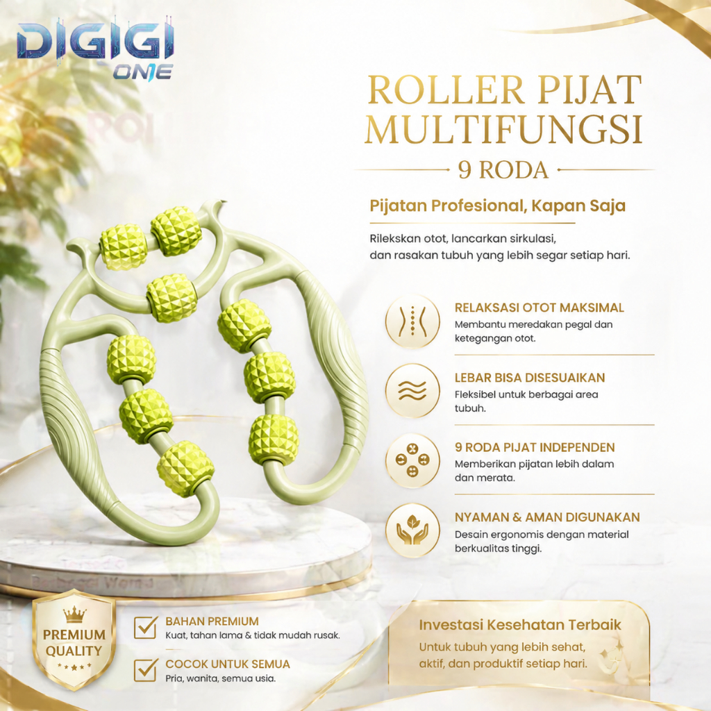 9 putaran Alat pijat betis, alat pijat kaki, roller, pelemas otot betis, roller pijat, alat pijat ka