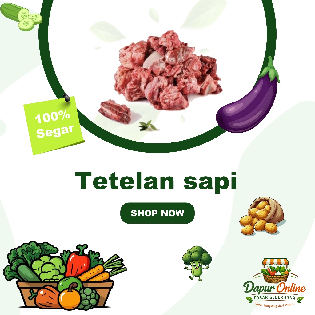 Tetelan sapi Fresh Halal | Langsung dari pasar Sederhana Bandung