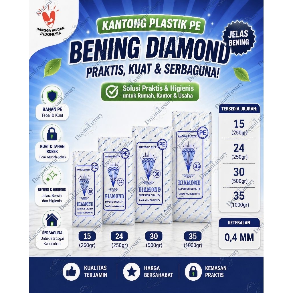 Kantong Kresek Diamond Bening