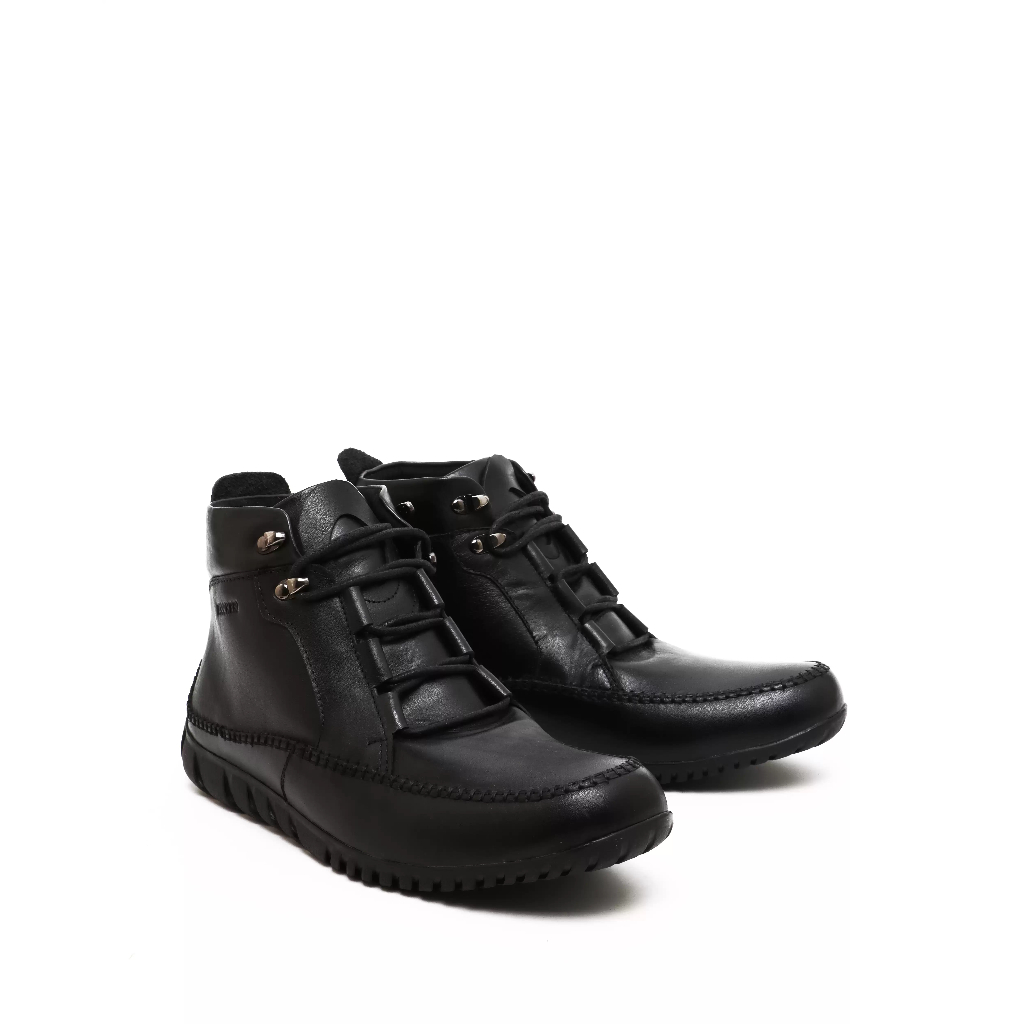 BUCCHERI SANDERS Sepatu Booth Pria Casual-br4020-Black