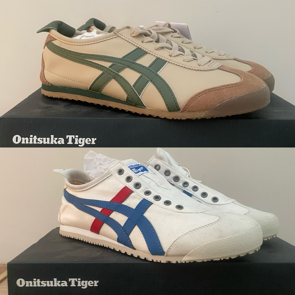 (FREE SNACK & KAOS KAKI) ONITSUKA TIGER SLIP ON & MEXICO 66