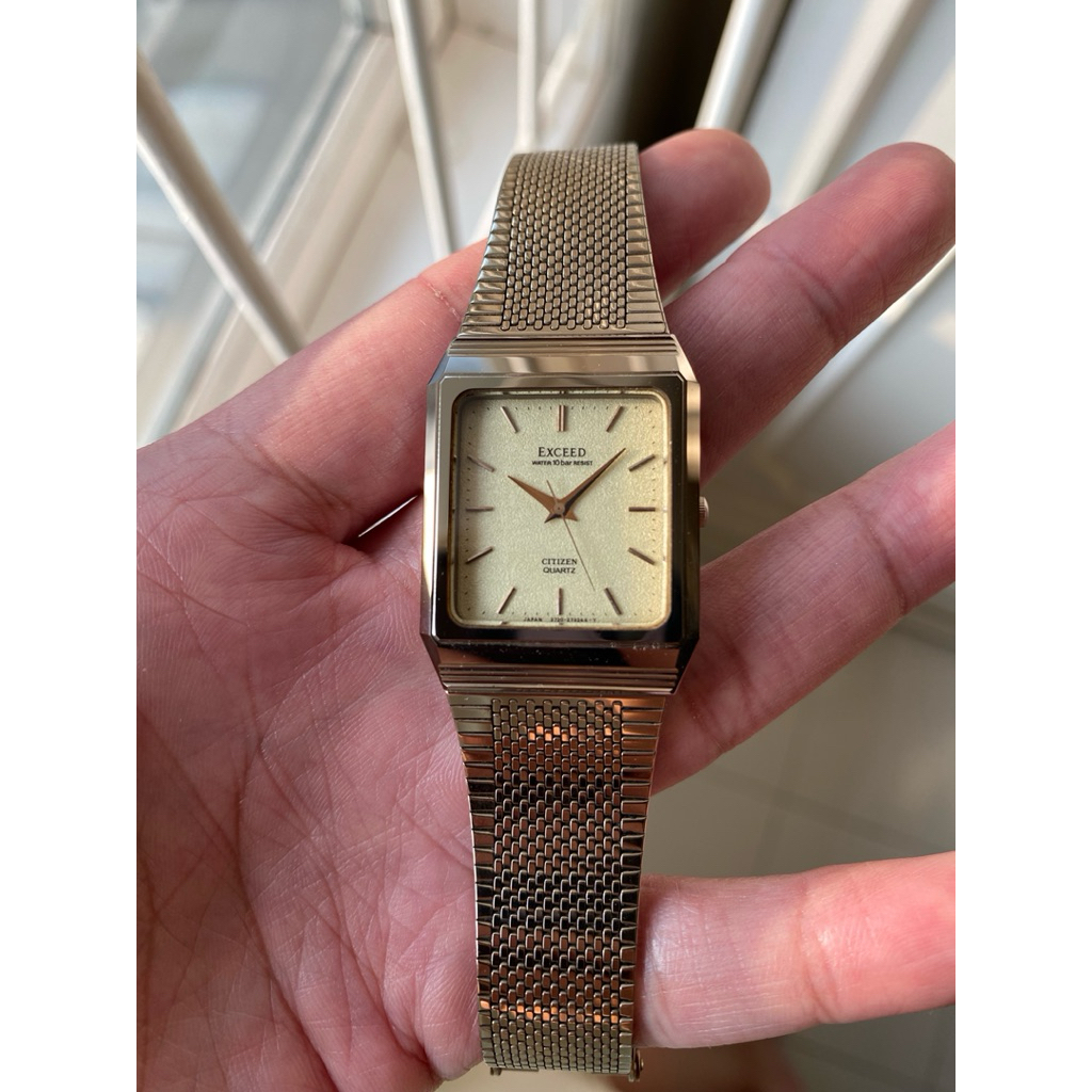 Citizen Exceed Tungsten UAIG (Ultra Hard Alloy) Kaca Sapphire Ref 2730-275063 slim case quartz movem