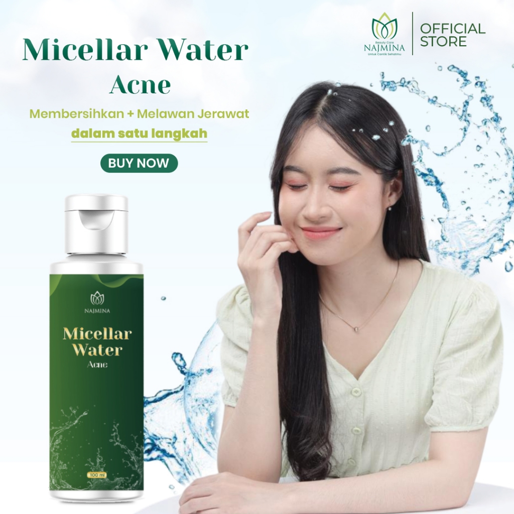 Micellar Water For Acne [Pembersih Wajah Khusus Berjerawat] by Najmina